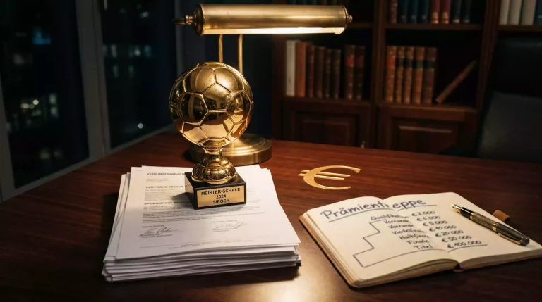DFB-Pokal Prämien 2025/26 – Goldener Pokal mit symbolischem Euro-Zeichen für Preisgelder