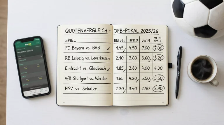 DFB-Pokal Quotenvergleich – Den besten Wert bei Wettanbietern finden