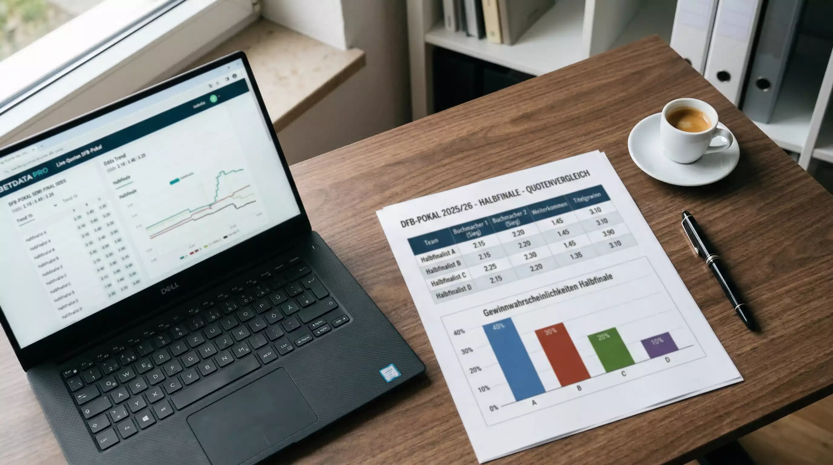 DFB-Pokal Sieger Quoten 2025/26 – Quotenvergleich der vier Halbfinalisten